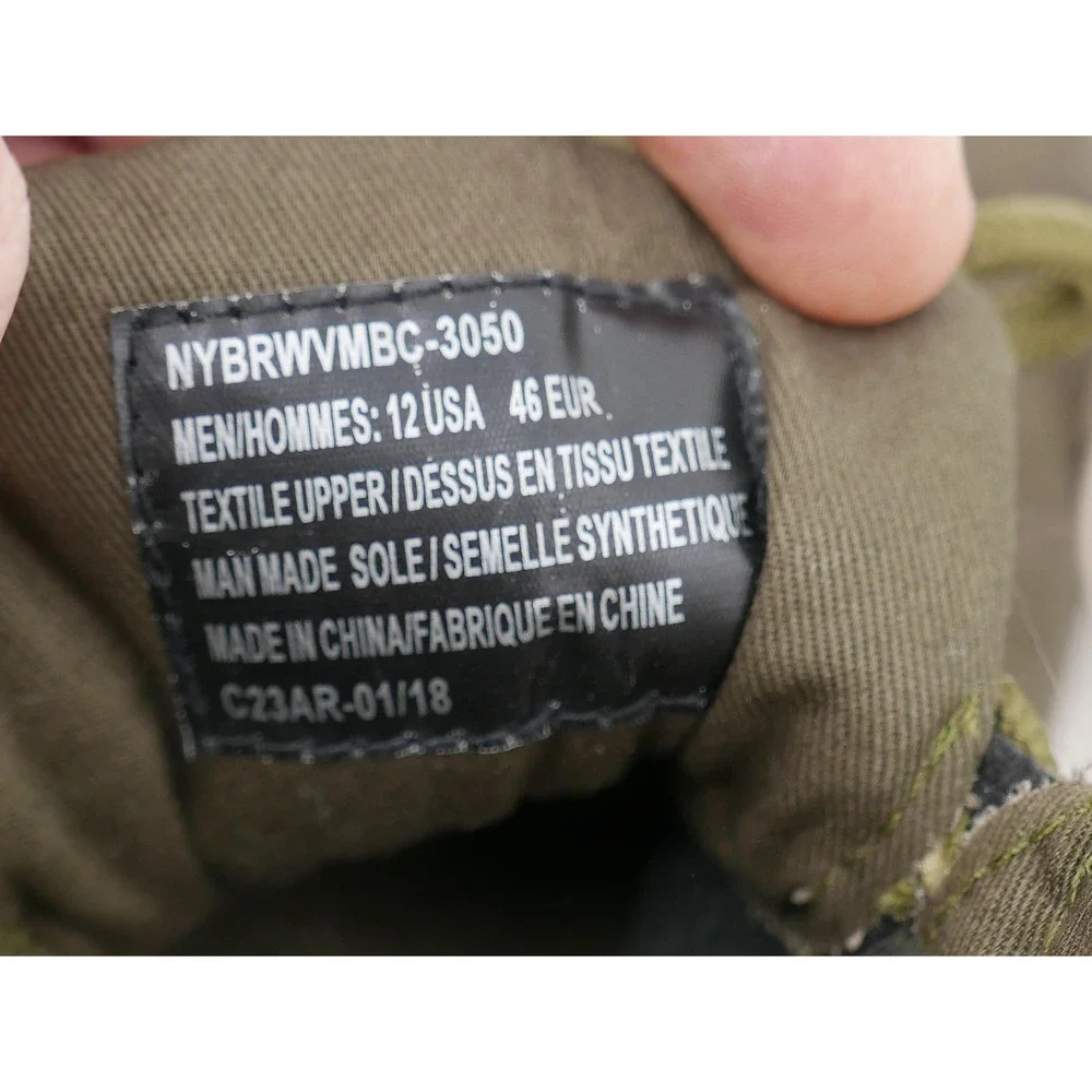 Marc New York Canvas High Top Shoes Olive Green Casual Sneakers Men's Size 12